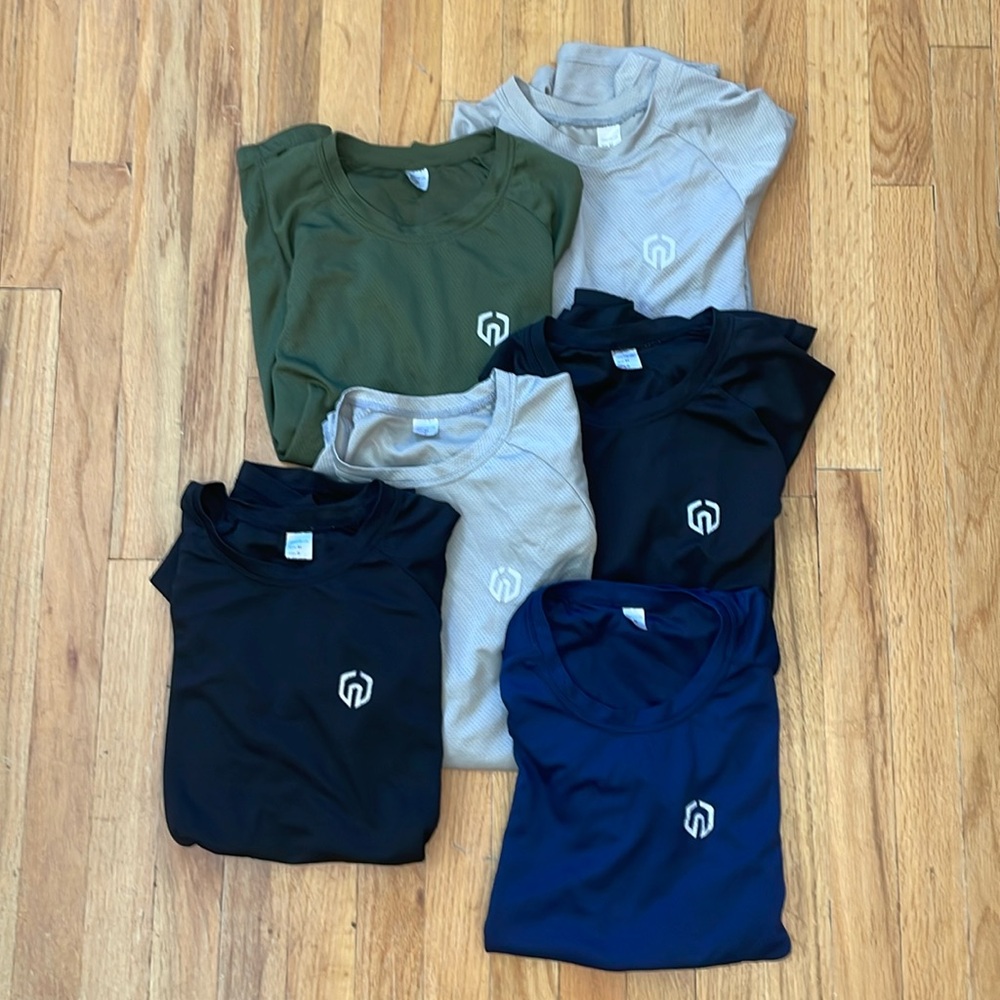 Bundle of 6 NELEUS Running Shirts